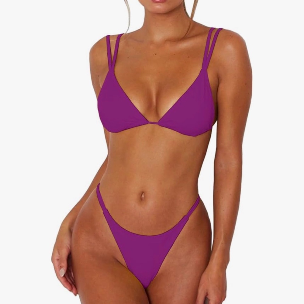 Purple Women's Bikini Set